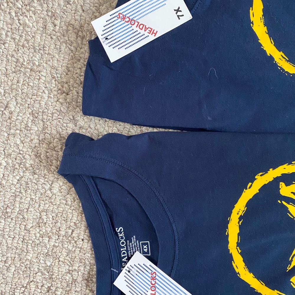 NWT Headlocks Big Man Sizes 4X or 7X navy smiley - Picture 5 of 5